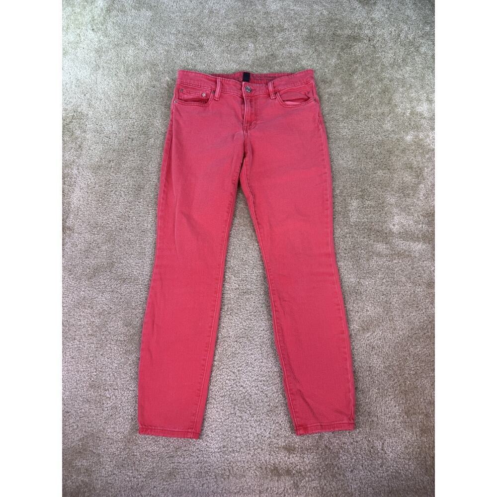 Gap Womens Jeans Size 6 28 R Skimmer Legging Pink Jean Stretch Denim Pants C516